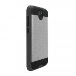 Wholesale ZTE Grand X3 Z959 Iron Shield Hybrid Case (Silver)